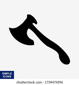 Icono Ax plano. Vector aislado de ilustración