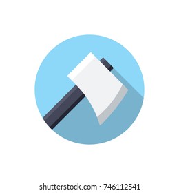 Axe icon flat. Illustration isolated vector sign symbol