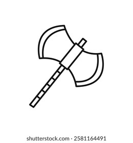Axe icon Flat simple outline