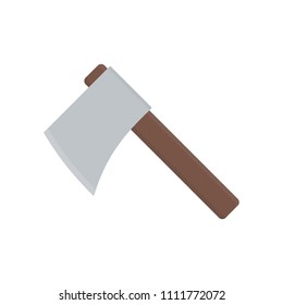 axe icon in flat style isolated vector illustration on white transparent background