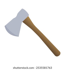 Axe icon. Axe flat vector style illustration on white background.