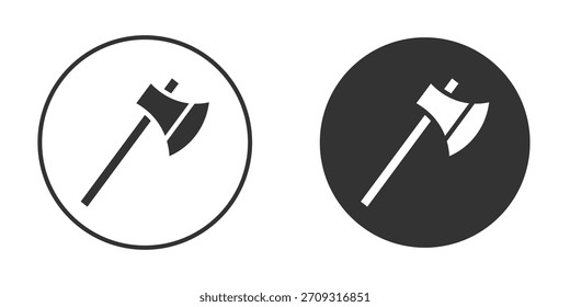 Icono de hacha en estilo glifo para Diseño web. Iconos de UI UX