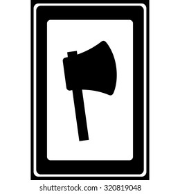 Axe icon great for any use. Vector EPS10.