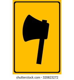 Axe icon great for any use. Vector EPS10.