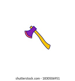 Icono de x. Icono de Halloween. Sencillo, plano, contorno, color. Icono de color relleno.