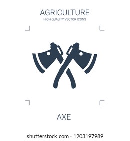 axe icon. high quality filled axe icon on white background. from agriculture collection flat trendy vector axe symbol. use for web and mobile