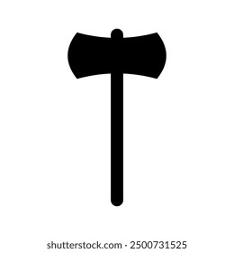 Axe icon illustrated on background