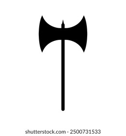 Axe icon illustrated on background