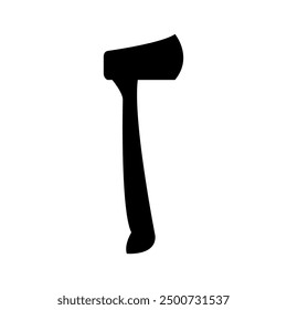 Icono de hacha ilustrado sobre fondo