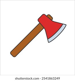 Axe Icon Illustration flat design