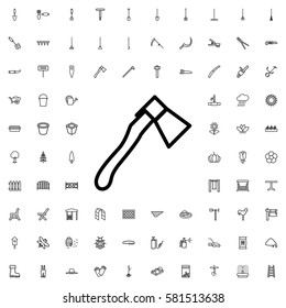 axe icon illustration isolated vector sign symbol. Gardening icons set.