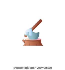Axe Icon Isolated On White Background