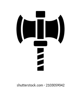 Ax-Symbol einzeln auf weißem Hintergrund