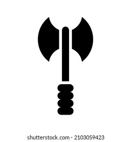 Ax-Symbol einzeln auf weißem Hintergrund