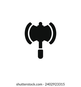 Axe icon isolated on white background