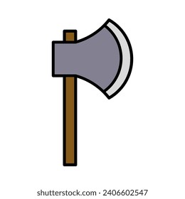 axe icon isolated on white background
