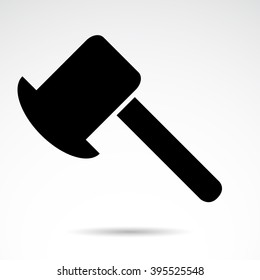 Axe icon isolated on white background. Vector art.