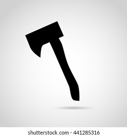 Axe icon isolated on white background. Vector art.