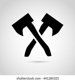 Axe icon isolated on white background. Vector art.