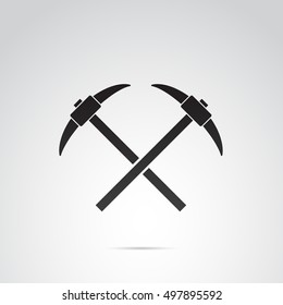 Axe icon isolated on white background. Vector art.