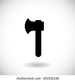 Axe icon isolated on a white background. Vector illustration