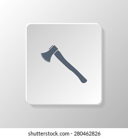 Axe icon isolated. Axe symbol. Hand tools. Vector illustration