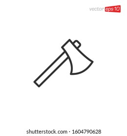 Axe Icon Logo Design Illustration
