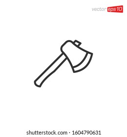 Axe Icon Logo Design Illustration