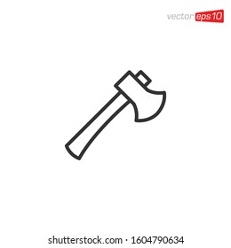 Axe Icon Logo Design Illustration