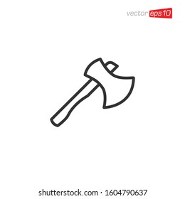 Axe Icon Logo Design Illustration