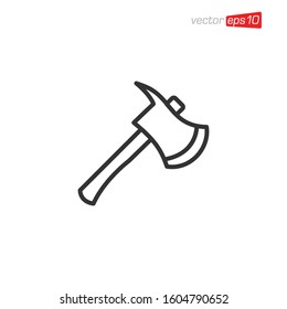 Axe Icon Logo Design Illustration