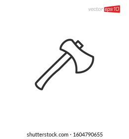 Axe Icon Logo Design Illustration