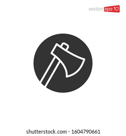 Axe Icon Logo Design Illustration