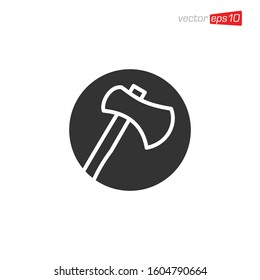 Axe Icon Logo Design Illustration