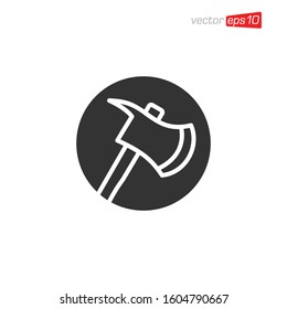 Axe Icon Logo Design Illustration