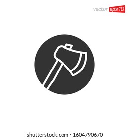 Axe Icon Logo Design Illustration