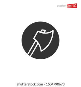 Axe Icon Logo Design Illustration