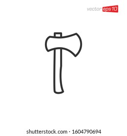 Axe Icon Logo Design Illustration