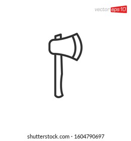 Axe Icon Logo Design Illustration