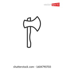 Axe Icon Logo Design Illustration