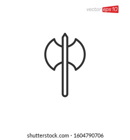 Axe Icon Logo Design Illustration