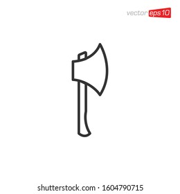 Axe Icon Logo Design Illustration