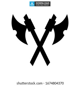 axe icon or logo isolated sign symbol vector illustration - high quality black style vector icons
