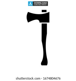 axe icon or logo isolated sign symbol vector illustration - high quality black style vector icons
