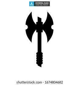 Axt-Symbol oder Logo einzeln auf Zeichen Vektorillustration Illustration - hochwertige Vektorsymbole in schwarzem Stil

