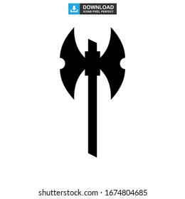 axe icon or logo isolated sign symbol vector illustration - high quality black style vector icons
