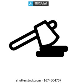 axe icon or logo isolated sign symbol vector illustration - high quality black style vector icons
