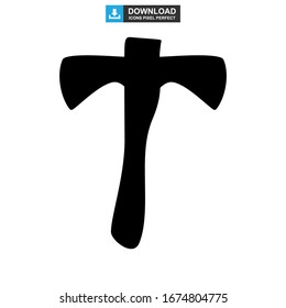 axe icon or logo isolated sign symbol vector illustration - high quality black style vector icons
