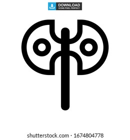 axe icon or logo isolated sign symbol vector illustration - high quality black style vector icons
