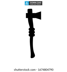 axe icon or logo isolated sign symbol vector illustration - high quality black style vector icons
